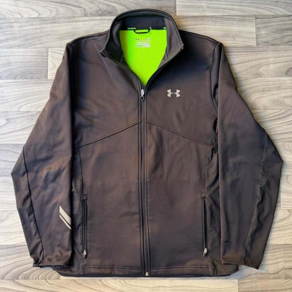 Under Armour ColdGear Jacket Size LG Black Full Zip